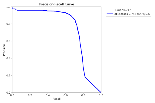 Precision-Recall Curve and mAP@0.5 value